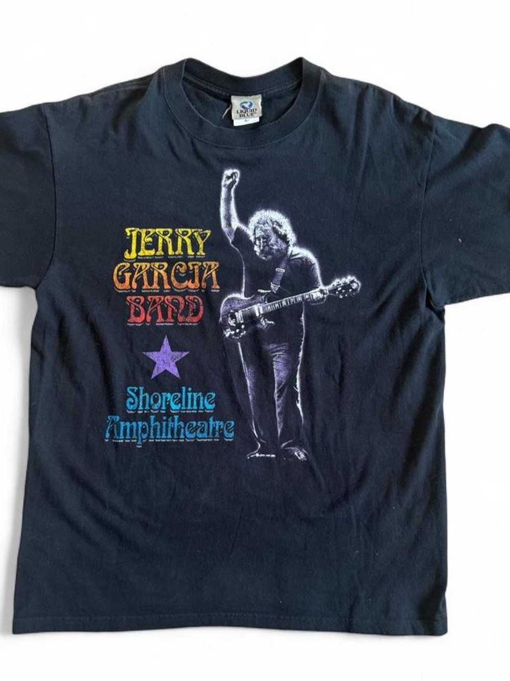 Liquid Blue Jerry Garcia Band Shoreline Amphitheatre Shirt